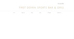 Desktop Screenshot of firstdownsportsbar.com