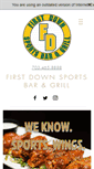 Mobile Screenshot of firstdownsportsbar.com